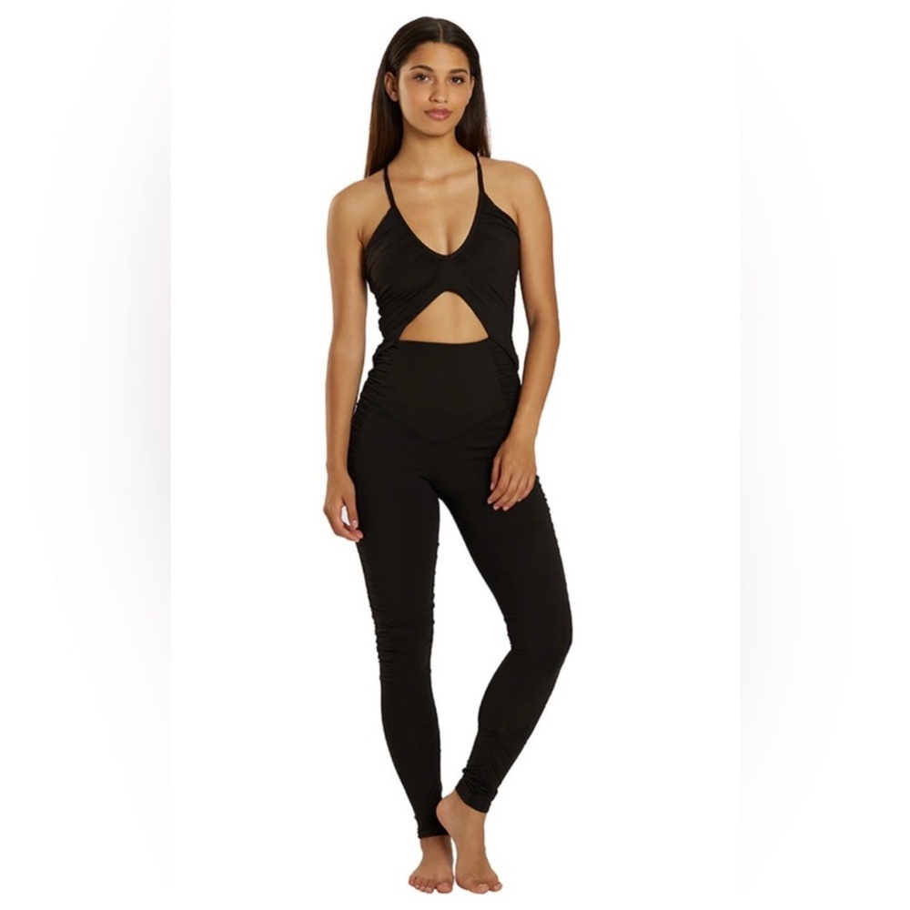 🆕 Free People Movement Balancing Act Rouched Jumpsuit